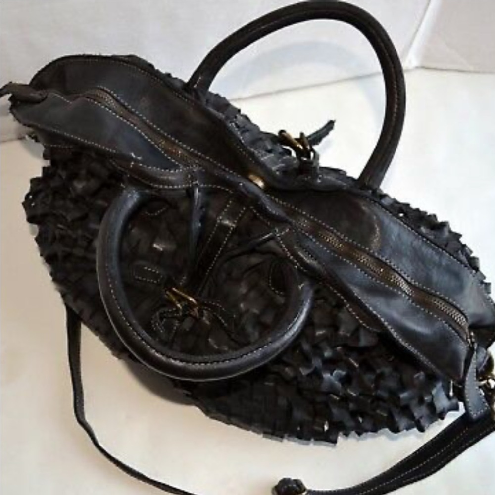 Costanza Rota Made In Italy Leather Satchel New - Picture 6 of 7